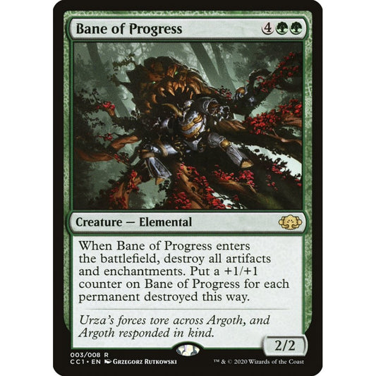 Bane of Progress rare 3 Magic the Gathering Commander Collection: Green