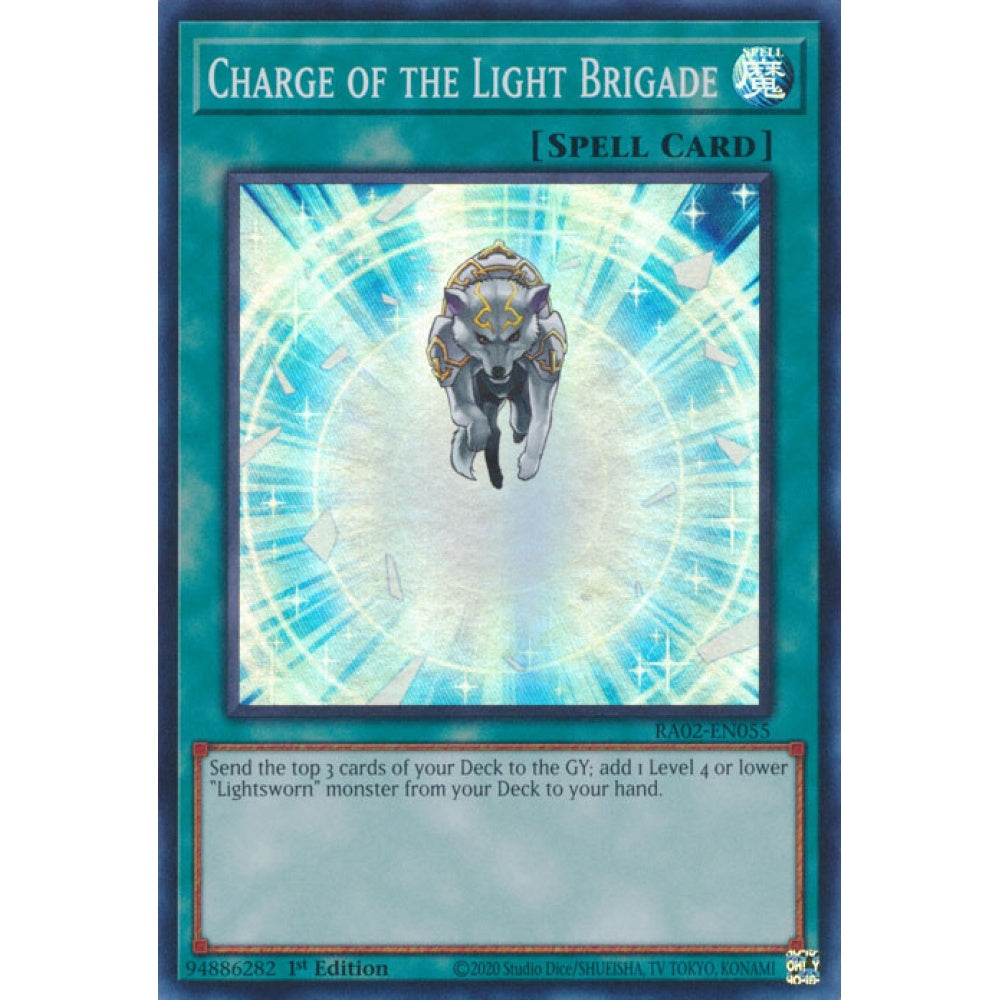 Charge of the Light Brigade RA02-EN055 Super Super Rare Yu-Gi-Oh 25th Anniversary Rarity Collection II in Art