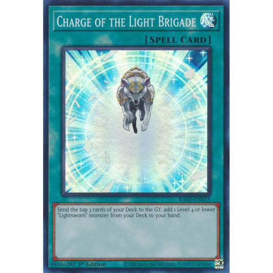 Charge of the Light Brigade RA02-EN055 Super Super Rare Yu-Gi-Oh 25th Anniversary Rarity Collection II in Art