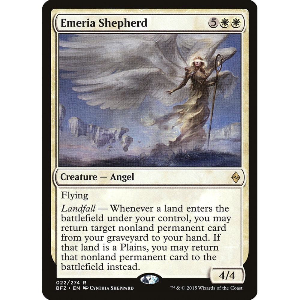 Emeria Shepherd rare 22 Magic the Gathering Battle for Zendikar