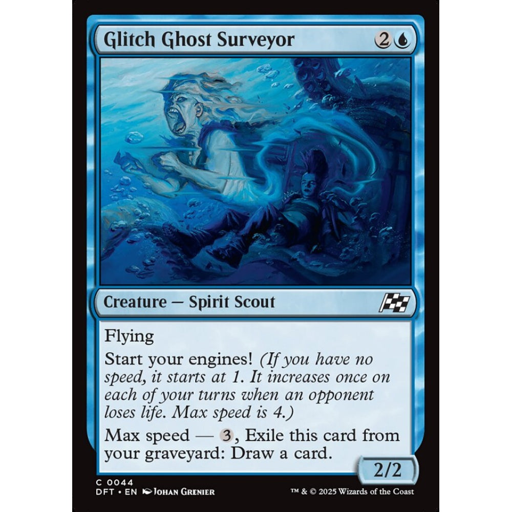 Glitch Ghost Surveyor, 44, common, Magic: The Gathering, Aetherdrift