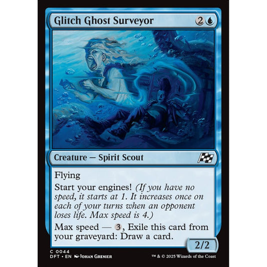 Glitch Ghost Surveyor, 44, common, Magic: The Gathering, Aetherdrift