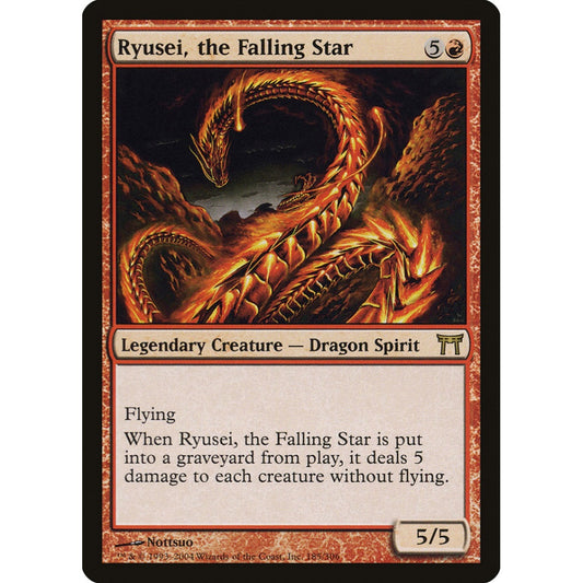 Ryusei, the Falling Star rare 185 Magic the Gathering Champions of Kamigawa