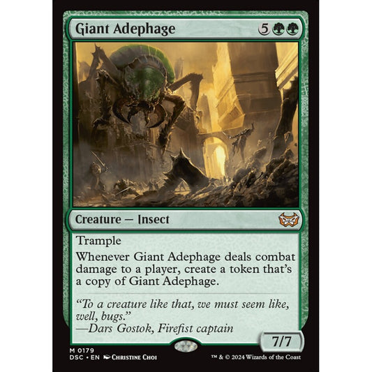 Giant Adephage, 179, mythic, Magic: The Gathering, Duskmourn: House of Horror