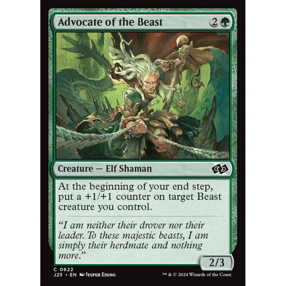 Advocate of the Beast, 622, common, Magic: The Gathering, Foundations Jumpstart