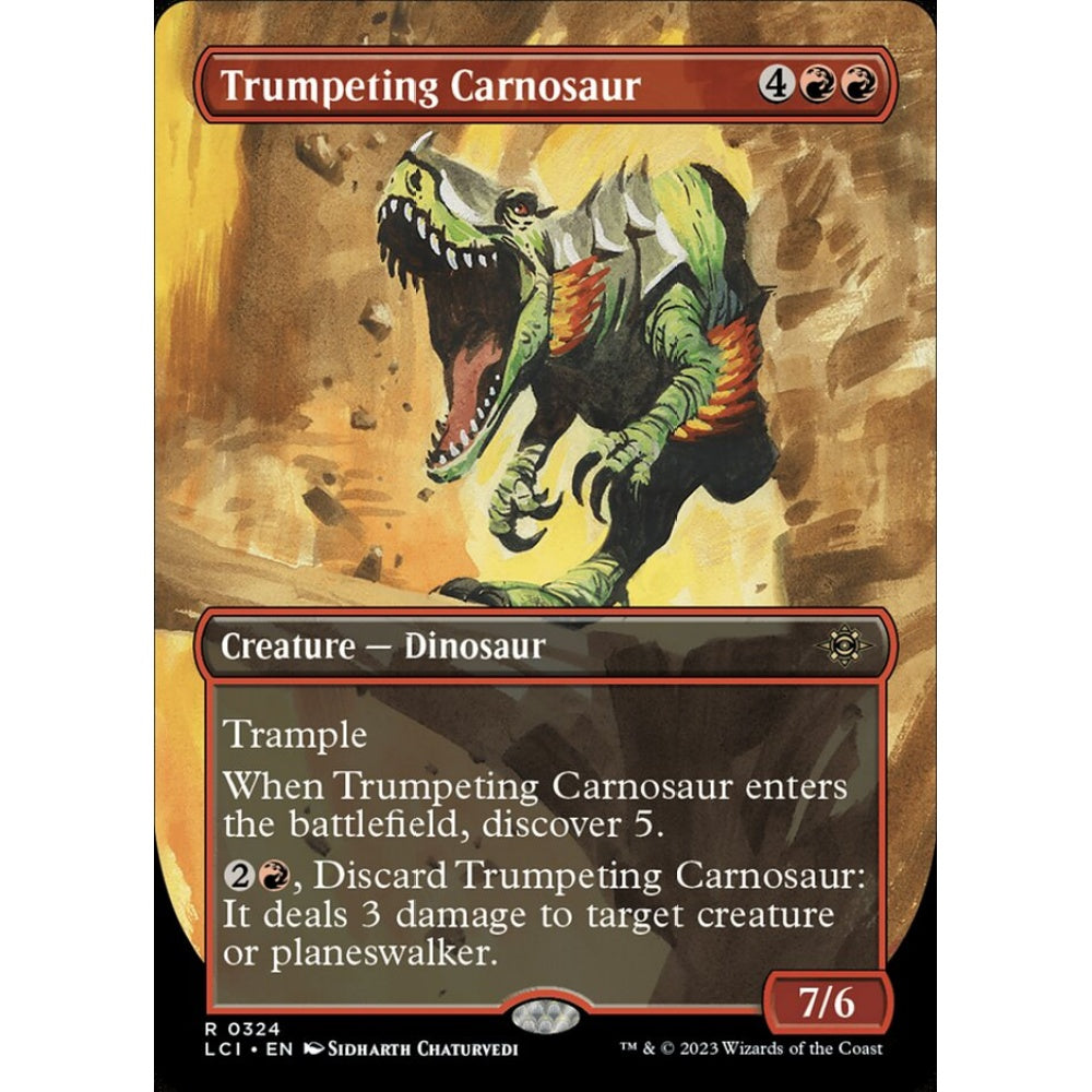 Trumpeting Carnosaur rare 324 Magic the Gathering The Lost Caverns of Ixalan