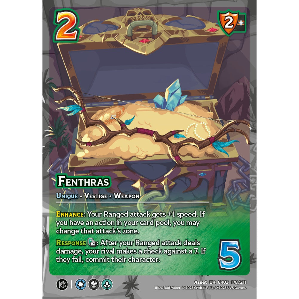Fenthras, 178/211, CR02, Universus, Critical Role: Heroes Of Exandria, Asset, UR