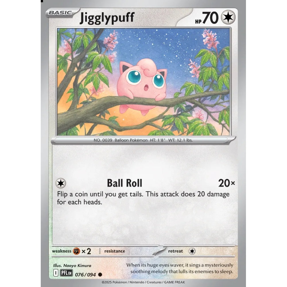 Jigglypuff Common 076/094 Pokemon Card Game Phantasmal Flames