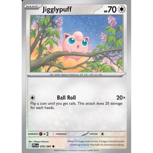 Jigglypuff Common 076/094 Pokemon Card Game Phantasmal Flames