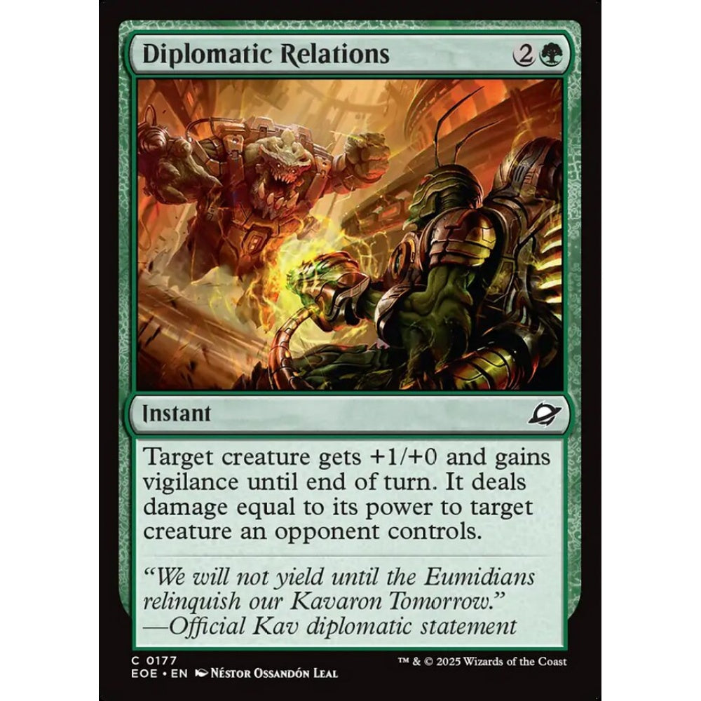 Diplomatic Relations common 177 Magic the Gathering Edge of Eternities