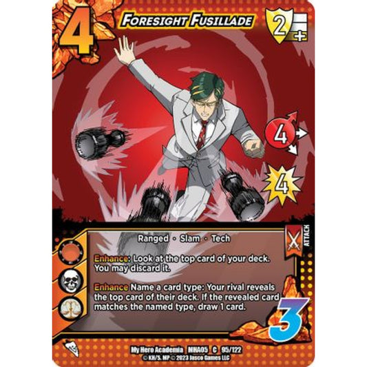 Foresight Fusillade, 95/122, C, UniVersus, MHA05 Undaunted Raid