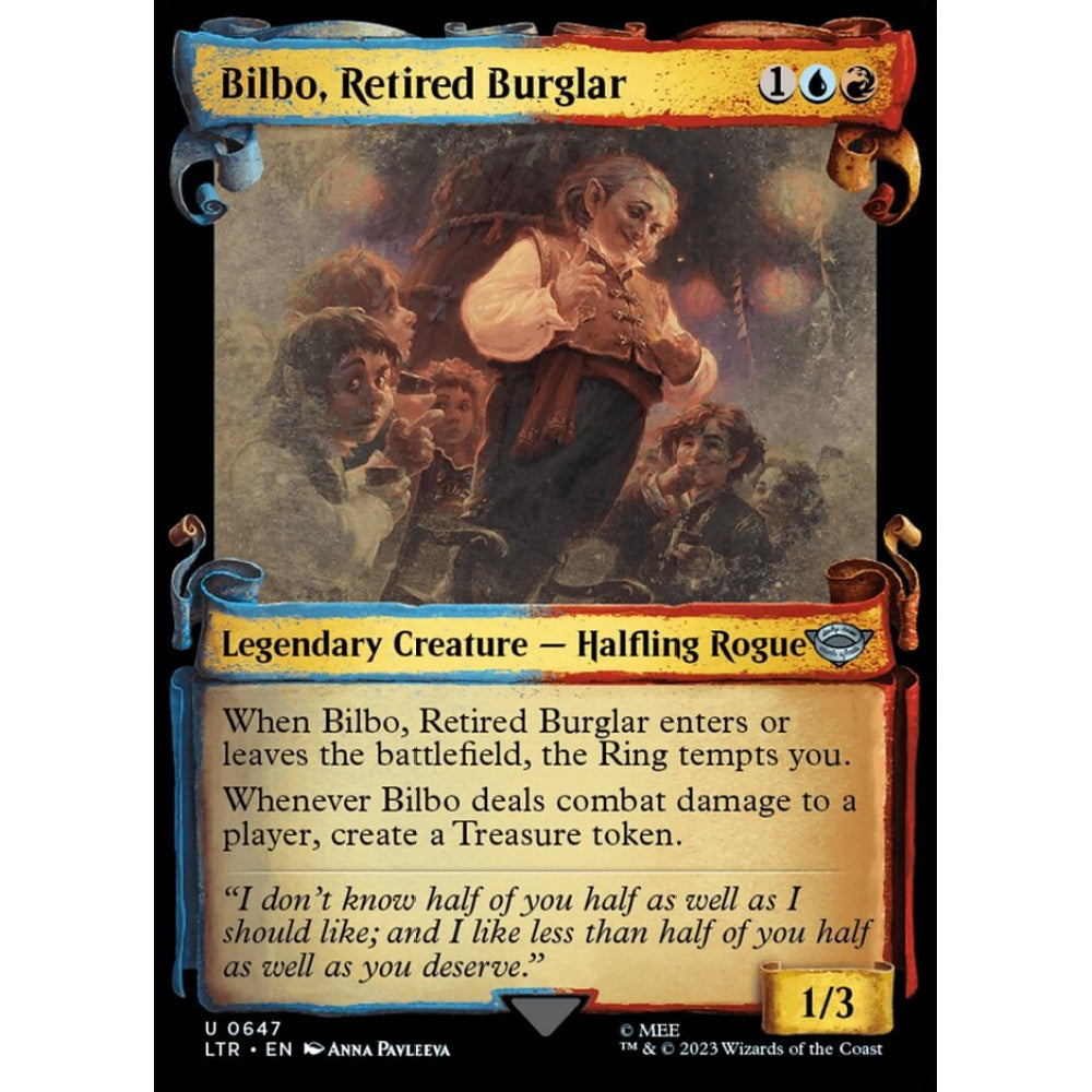Bilbo, Retired Burglar, uncommon, 647, Magic the Gathering, The Lord of the Rings: Tales of Middle-earth