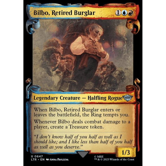 Bilbo, Retired Burglar, uncommon, 647, Magic the Gathering, The Lord of the Rings: Tales of Middle-earth