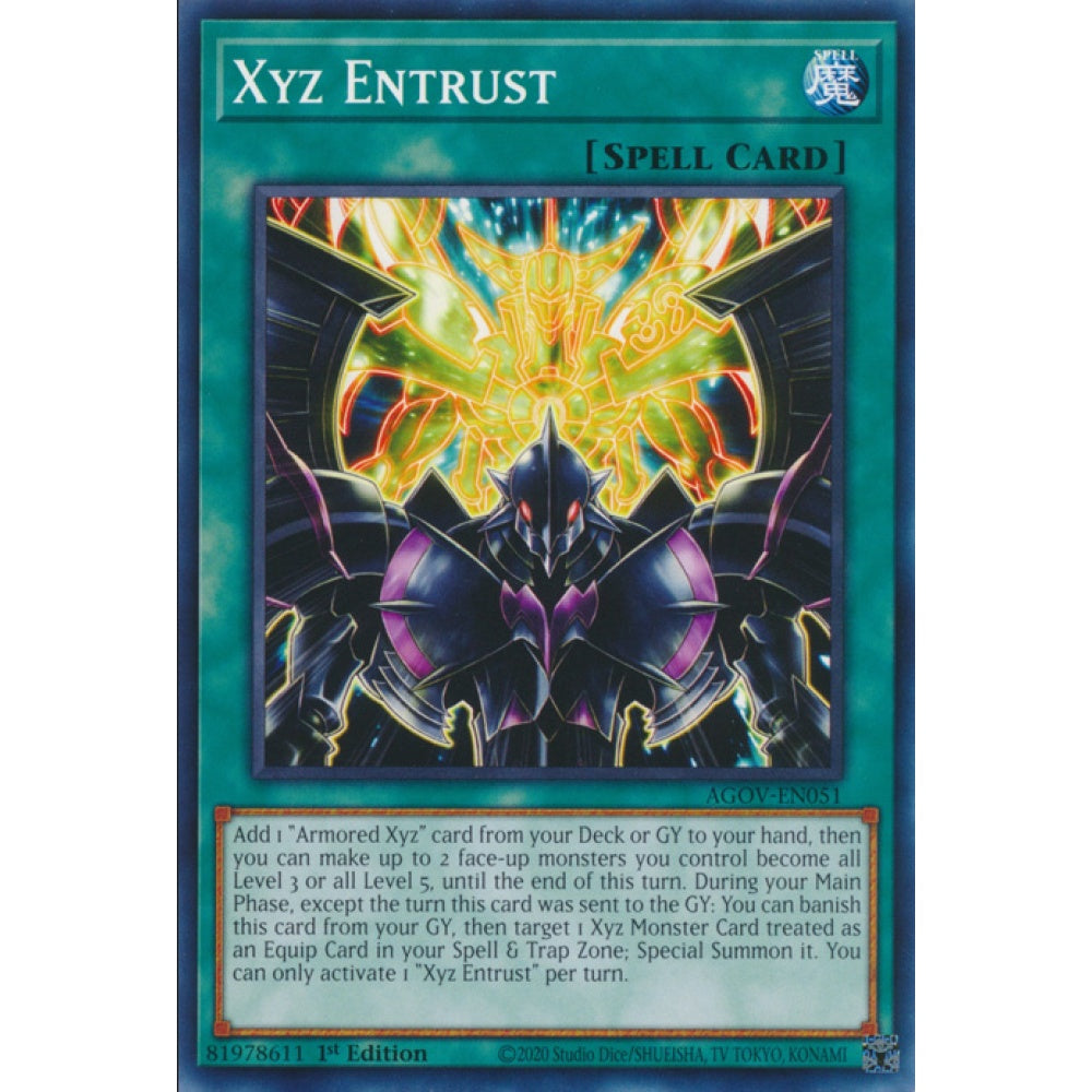 Xyz Entrust, AGOV-EN051, Common, Yu-Gi-Oh!, Age of Overlord