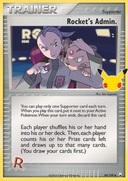 Rocket's Admin. - Celebrations (Uncommon) [CEL-TRR 86]