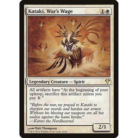 Kataki, War's Wage rare 24 Magic the Gathering Modern Event Deck 2014