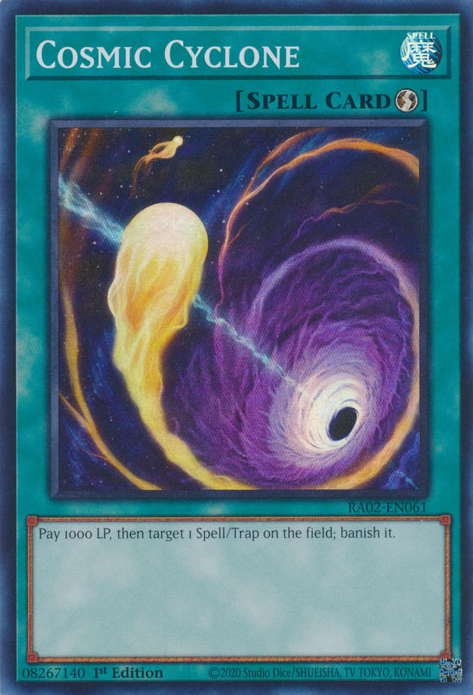 Cosmic Cyclone DUDE-EN043 Ultra Ultra Rare Yu-Gi-Oh Duel Devastator in Art