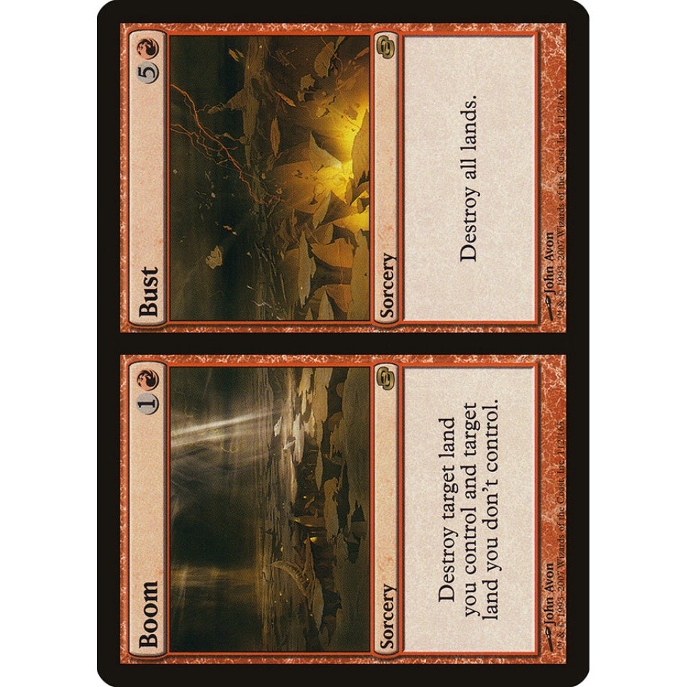 Boom // Bust rare 112 Magic the Gathering Planar Chaos