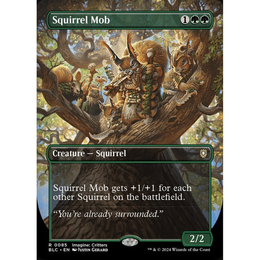 Squirrel Mob, 85, rare, Magic: The Gathering, Bloomburrow