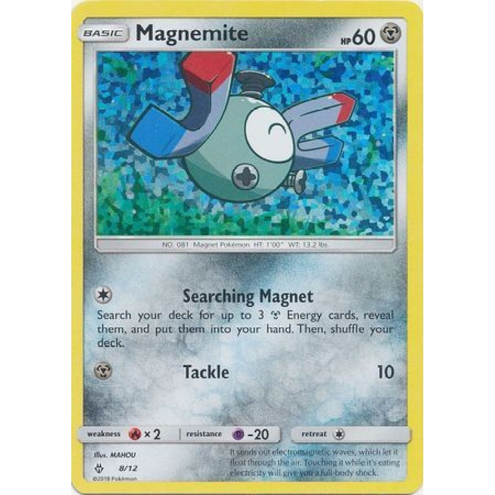 Magnemite Fixed 8/12 Pokemon Card Game McDonald's Collection 2018