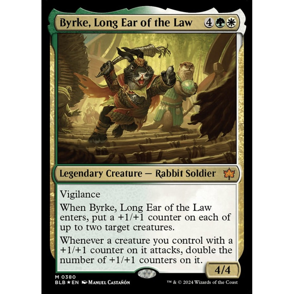 Byrke, Long Ear of the Law, 380, mythic, Magic: The Gathering, Bloomburrow