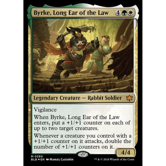 Byrke, Long Ear of the Law, 380, mythic, Magic: The Gathering, Bloomburrow