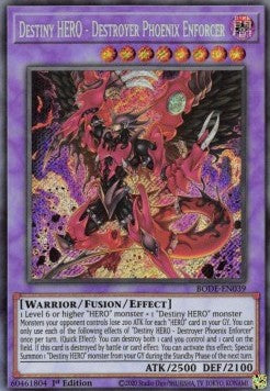Destiny HERO - Destroyer Phoenix Enforcer - Burst of Destiny (Secret Rare) [BODE-039]