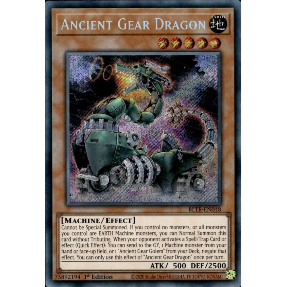 Ancient Gear Dragon BLTR-EN048 Secret Yu-Gi-Oh Battles of Legend: Terminal Revenge
