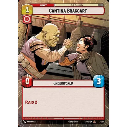 Cantina Braggart, 420, C, Star Wars Unlimited, Sparks Of Rebellion