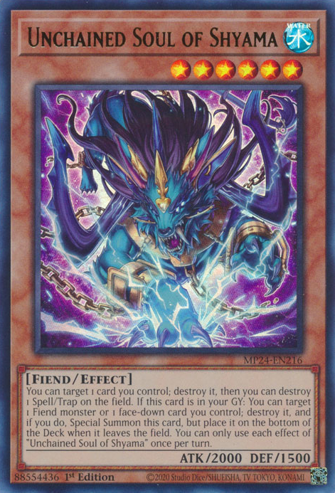 Unchained Soul of Shyama MP24-EN216 Ultra Ultra Rare Yu-Gi-Oh 25th Anniversary Tin: Dueling Mirrors in Art