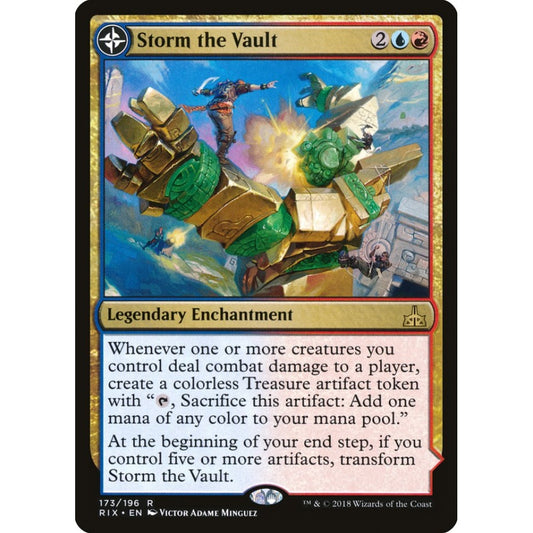 Storm the Vault // Vault of Catlacan rare 173 Magic the Gathering Rivals of Ixalan