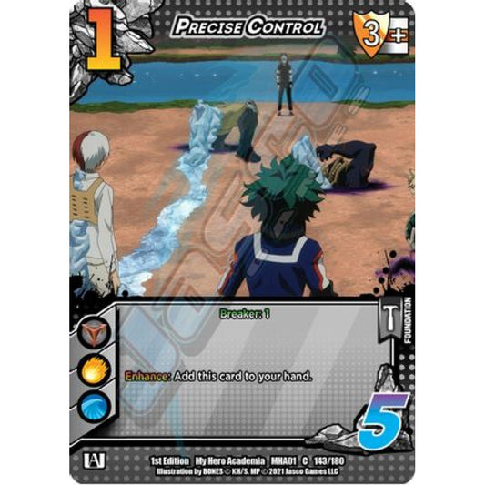 Precise Control, 143/180, C, UniVersus, MHA01 My Hero Academia