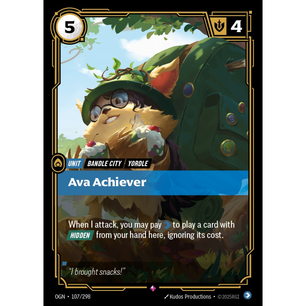 Ava Achiever OGN-107/298 Riftbound Card Game Origins Rare