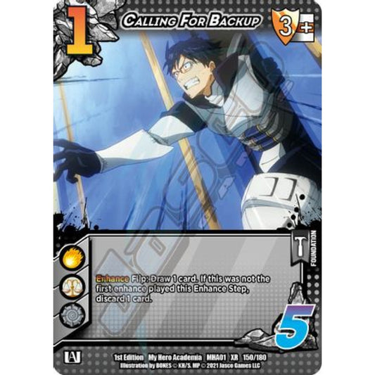 Calling for Backup, 150/180, XR, UniVersus, MHA01 My Hero Academia