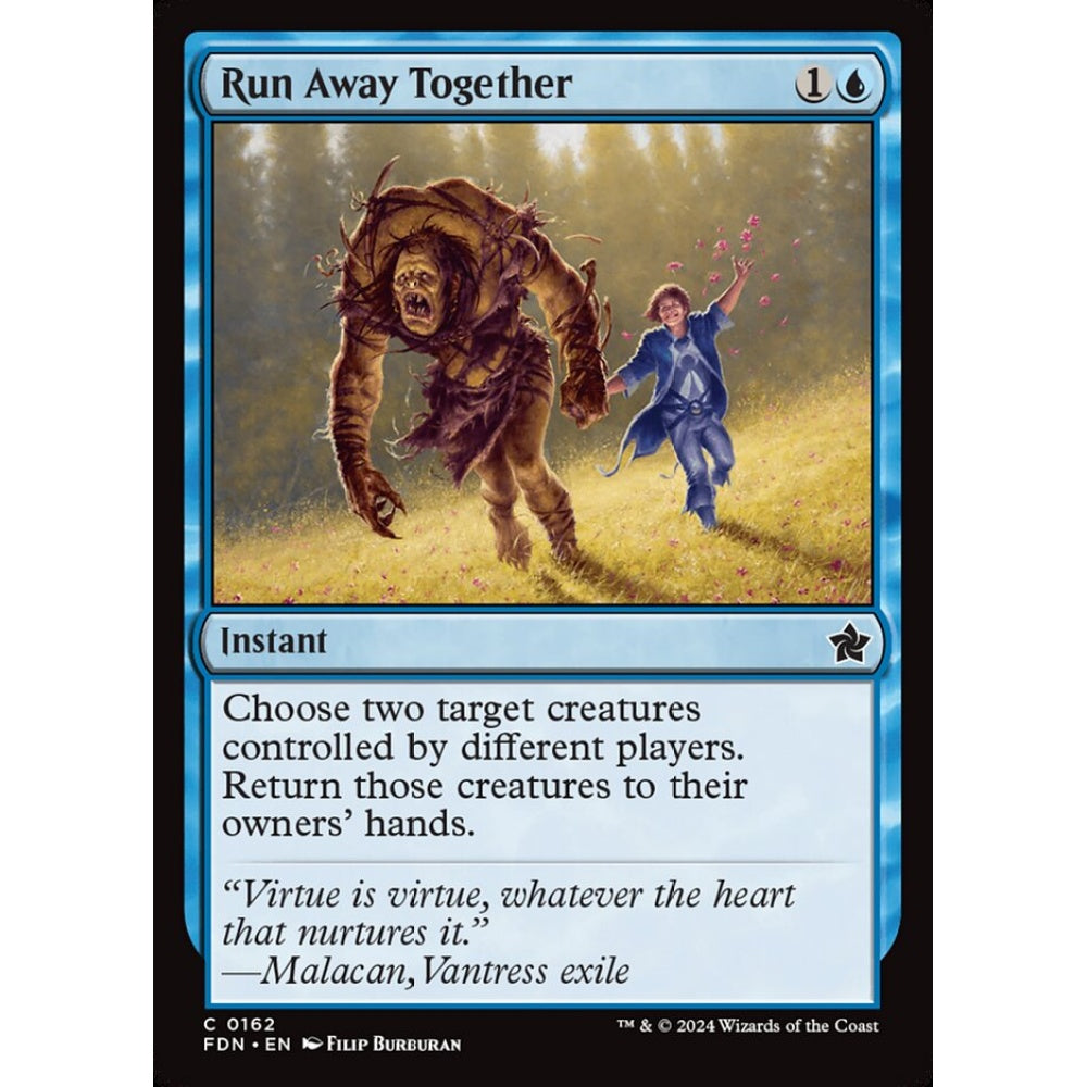 Run Away Together, 162, common, Magic: The Gathering, Foundations