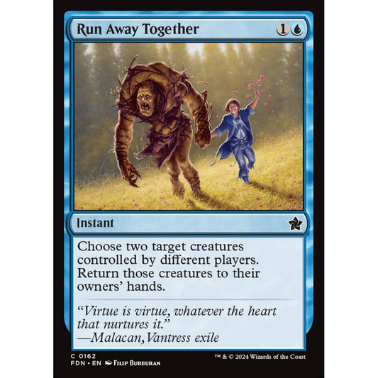 Run Away Together, 162, common, Magic: The Gathering, Foundations