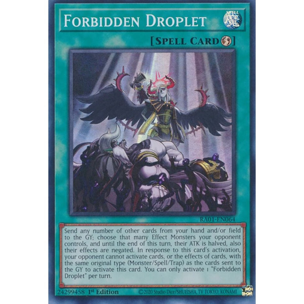 Forbidden Droplet RA01-EN064 Super Yu-Gi-Oh 25th Anniversary Rarity Collection