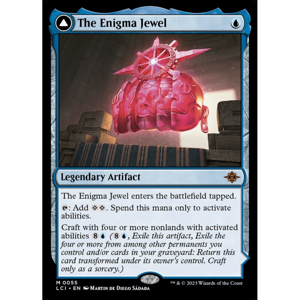 The Enigma Jewel // Locus of Enlightenment mythic 55 Magic the Gathering The Lost Caverns of Ixalan