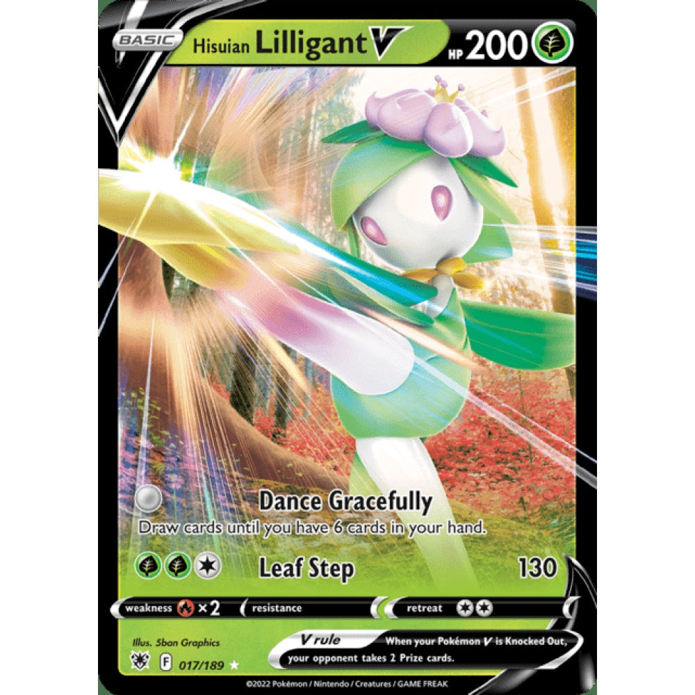 Hisuian Lilligant V Double Rare 017/189 Pokemon Card Game Astral Radiance