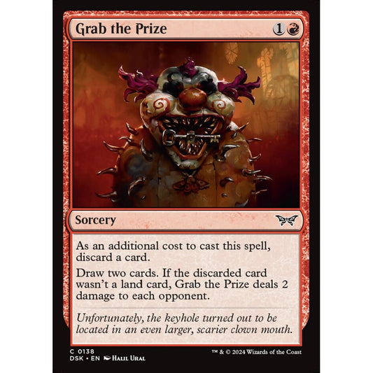 Grab the Prize, 138, common, Magic: The Gathering, Duskmourn: House of Horror