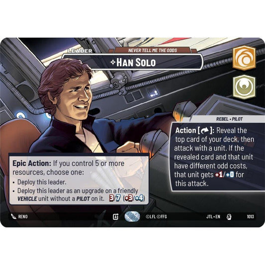Han Solo, S, JTL 1013) Showcase, Star Wars Unlimited