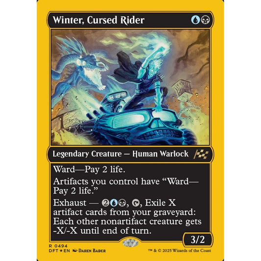 Winter, Cursed Rider, 494, rare, Magic: The Gathering, Aetherdrift