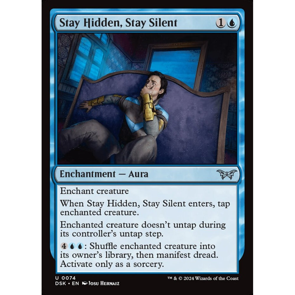 Stay Hidden, Stay Silent, 74, uncommon, Magic: The Gathering, Duskmourn: House of Horror