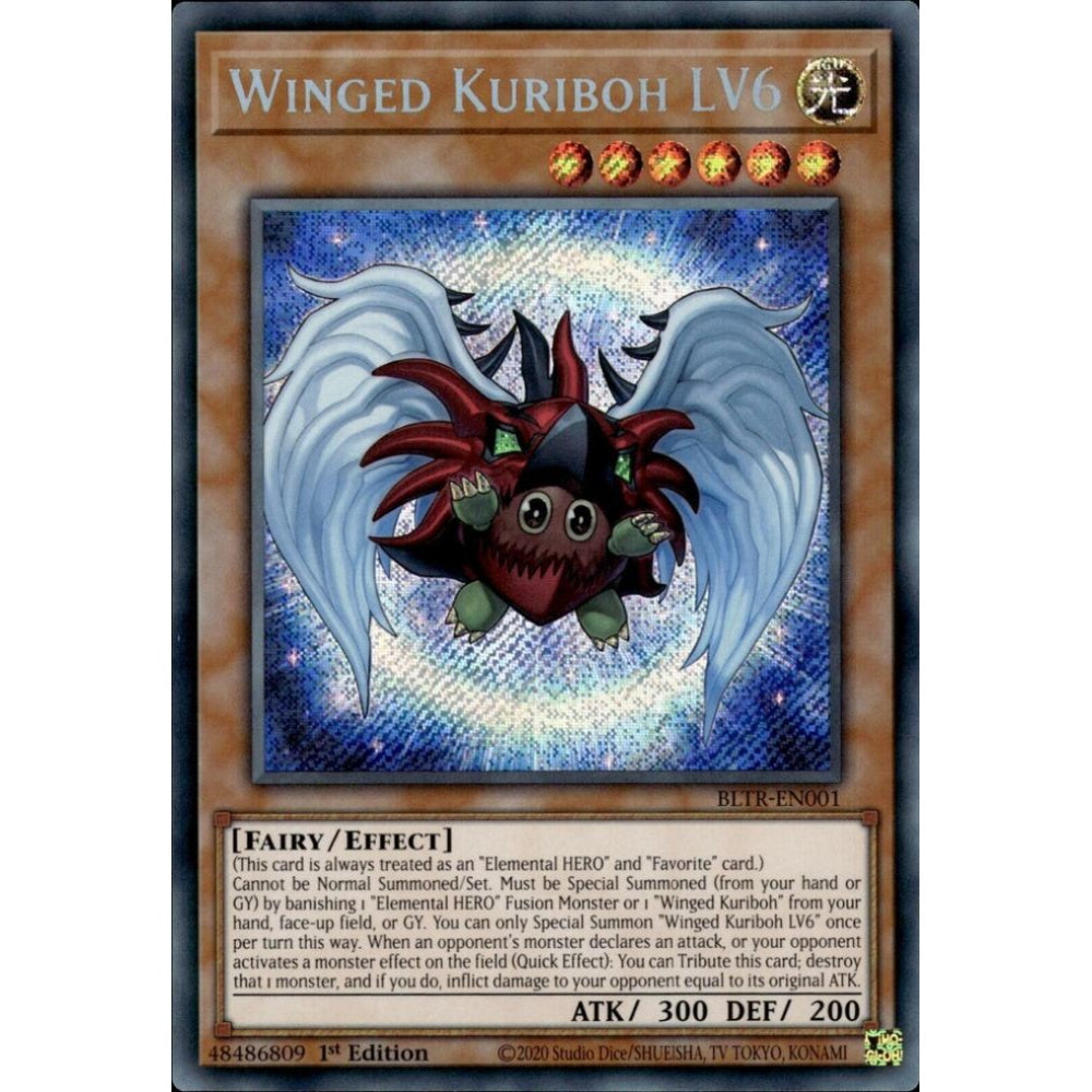 Winged Kuriboh LV6 BLTR-EN001 Secret Yu-Gi-Oh Battles of Legend: Terminal Revenge