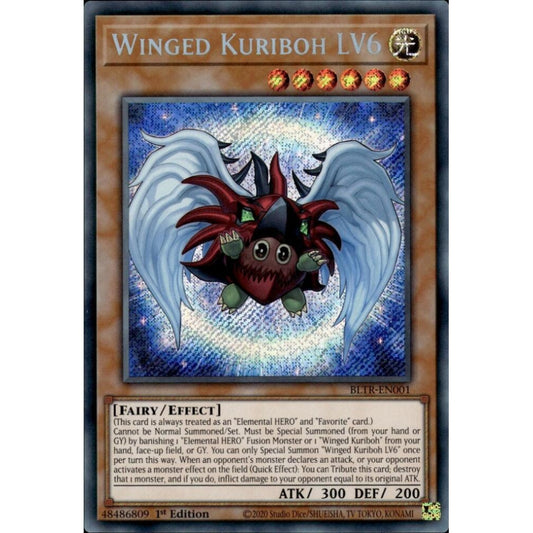 Winged Kuriboh LV6 BLTR-EN001 Secret Yu-Gi-Oh Battles of Legend: Terminal Revenge