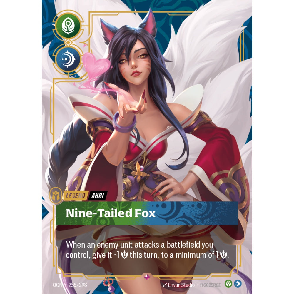 Nine-Tailed Fox OGN-255/298 Riftbound Card Game Origins Rare