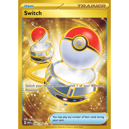 Switch Secret Rare 206/165 Pokemon Card Game Pokémon 151