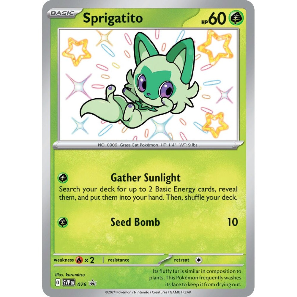 Sprigatito Promo 076 Pokemon Card Game Scarlet & Violet Promos