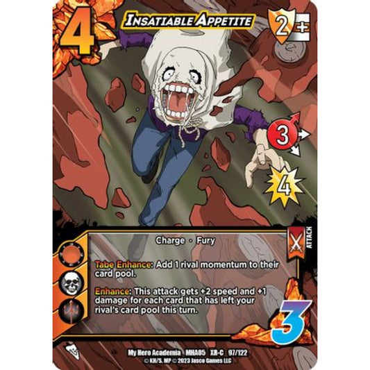 Insatiable Appetite, 97/122, XR-C, UniVersus, MHA05 Undaunted Raid
