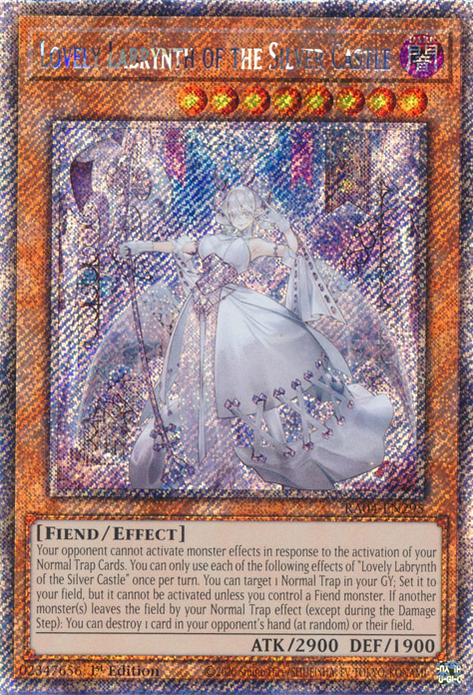 Lovely Labrynth of the Silver Castle MP23-EN226 Prismatic Prismatic Secret Rare Yu-Gi-Oh 25th Anniversary Tin: Dueling Heroes Mega Pack in Art